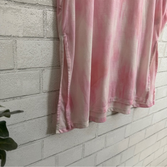 OLD NAVY Active Pink Tie Dye Drop Shoulder Tunic Tee - Picture 6 of 10